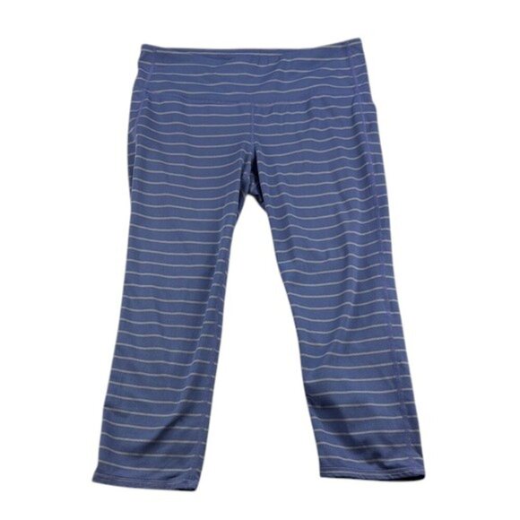 Athleta Leggings Periwinkle and Gray Women's Size M - Picture 1 of 7